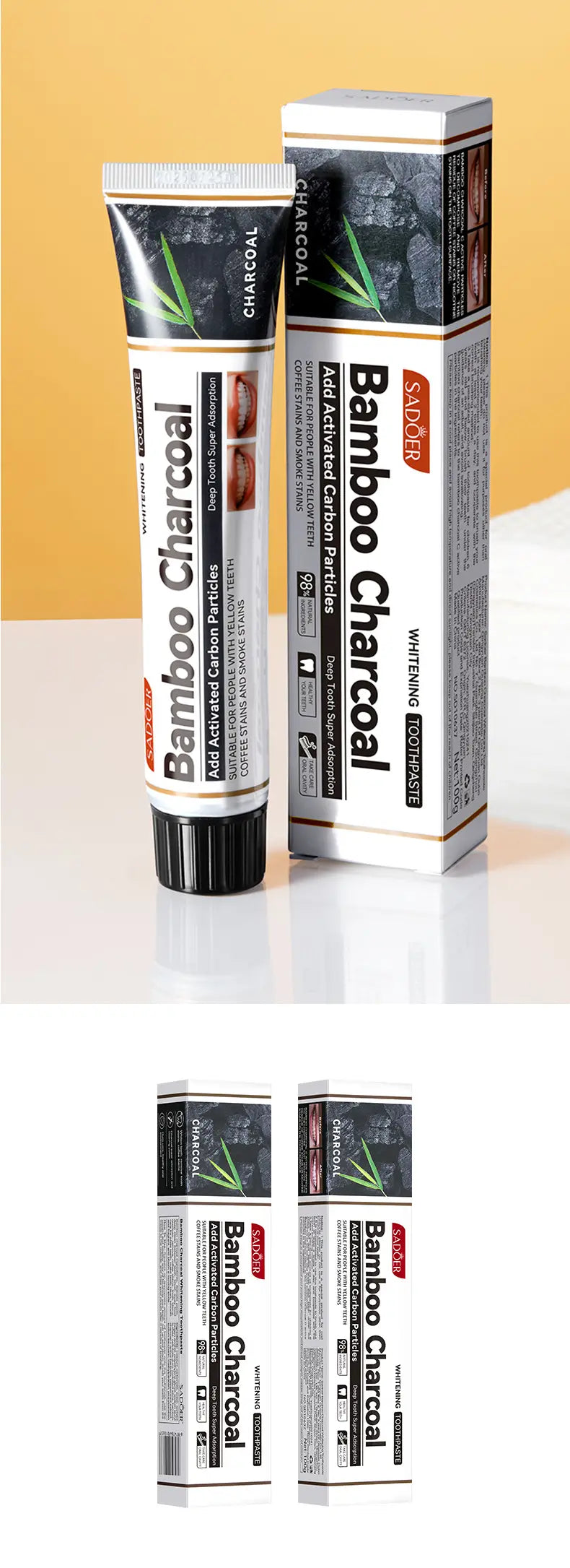 SADOER Vitamin C Whitening Toothpaste for Stain Removal